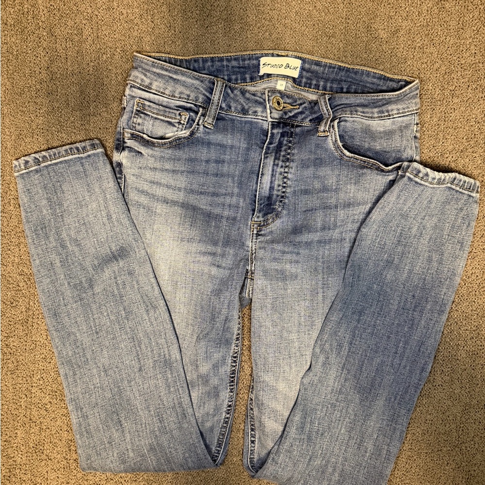 Studio Blue Light Wash Skinny Jeans